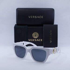 Versace VE4409 314/87 Square Sunglasses – White/Grey